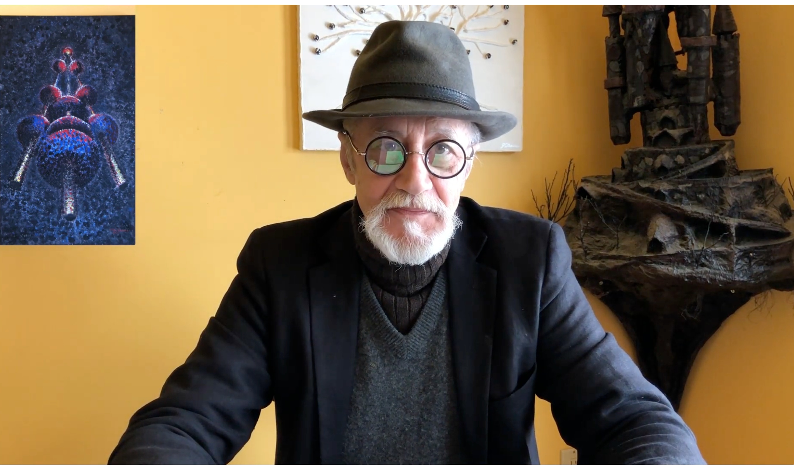 Michael N. Steeves in his studio